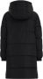 WE Fashion gewatteerde winterjas van gerecycled polyester zwart Meisjes Gerecycled polyester (duurzaam) Ronde hals 110 116 - Thumbnail 2