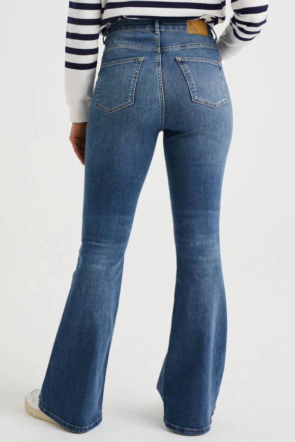 WE Fashion Blue Ridge high waist flared jeans Dreamer dark blue denim