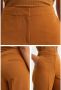 WE Fashion high waist wide leg pantalon camel - Thumbnail 2