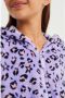 WE Fashion fleece onesie lila Paars Bloemen 92 | Onesie van - Thumbnail 3