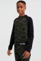 WE Fashion pyjama met camouflageprint kaki zwart Groen Jongens Stretchkatoen Ronde hals 110 116 - Thumbnail 3