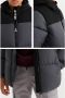 WE Fashion Salty Dog gewatteerde winterjas Austen van gerecycled polyester grijs zwart Jongens Gerecycled polyester (duurzaam) Capuchon 158 164 - Thumbnail 2