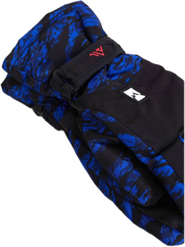 WE Fashion skihandschoenen zwart blauw