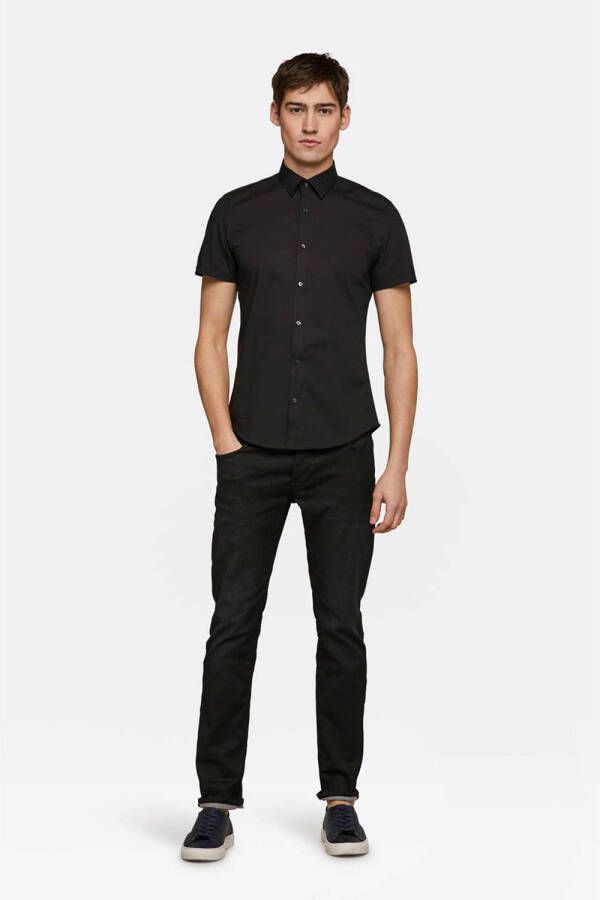 WE Fashion WE Fundamentals slim fit overhemd zwart - Foto 2
