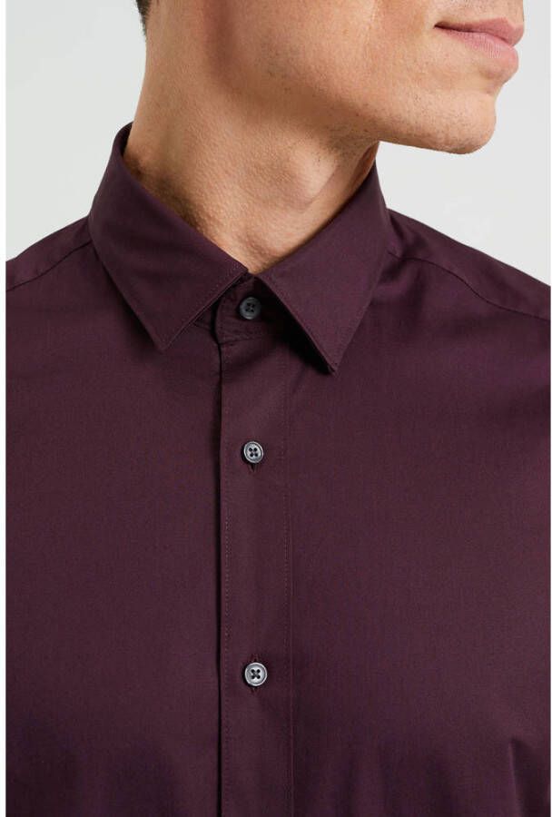 WE Fashion slim fit overhemd burgundy - Foto 3