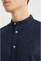 WE Fashion linnen casual overhemd donkerblauw - Thumbnail 2