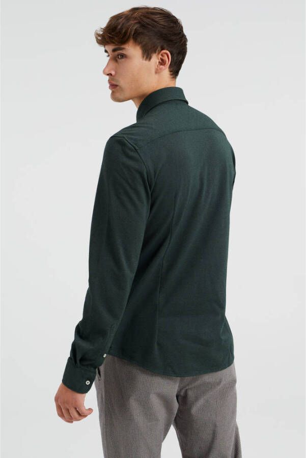 WE Fashion WE Fundamentals slim fit overhemd groen