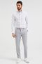 WE Fashion slim fit pantalon van gerecycled polyester light grey melange - Thumbnail 2