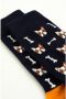 WE Fashion sokken donkerblauw geel - Thumbnail 2