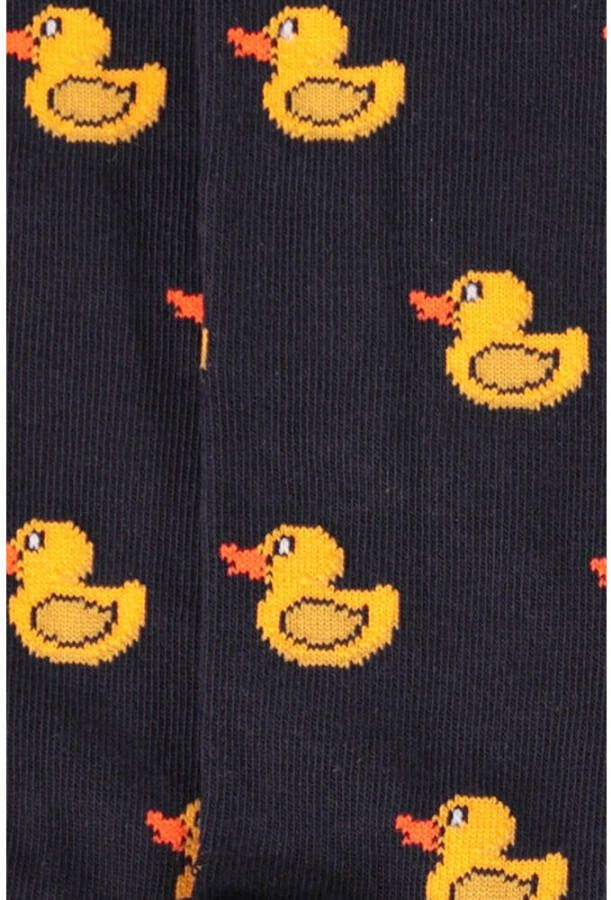 WE Fashion sokken met dierenprint donkerblauw