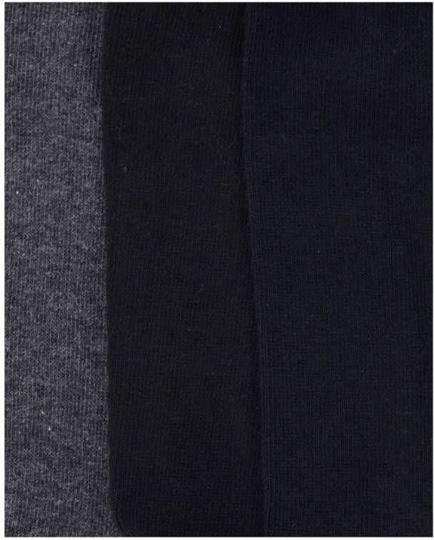 WE Fashion sokken set van 3 grijs zwart