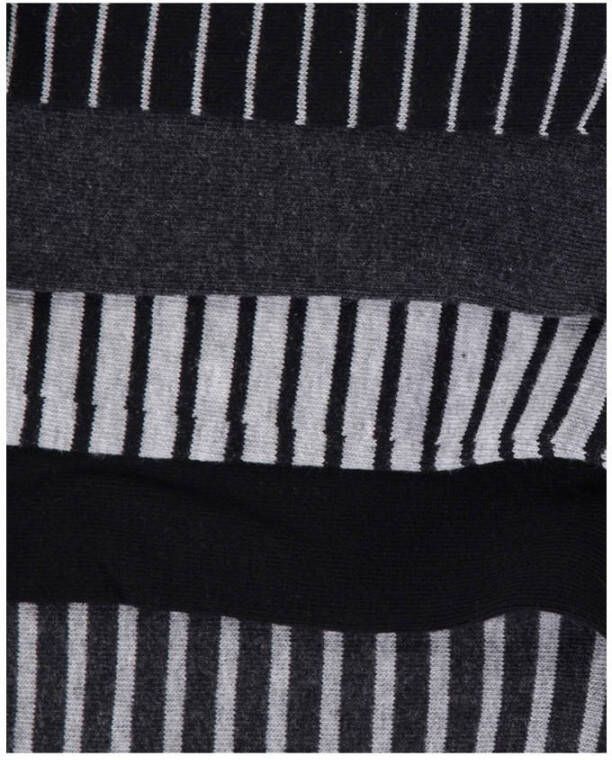 WE Fashion sokken set van 5 antraciet grijs