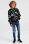 WE Fashion sweater met all over print grijs zwart All over print 122 128 - Thumbnail 2