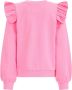 WE Fashion sweater met ruches roze 110 116 - Thumbnail 3