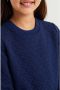 WE Fashion sweater met textuur donkerblauw 92 | Sweater van - Thumbnail 3