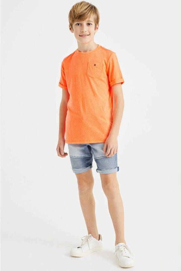 WE Fashion T-shirt neon oranje