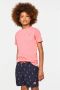 WE Fashion T-shirt roze Jongens Katoen Ronde hals 122 128 - Thumbnail 3