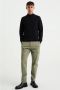 WE Fashion tapered fit cargo broek olive - Thumbnail 2