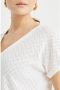 WE Fashion top met visgraat wit - Thumbnail 2