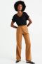WE Fashion top met visgraat zwart - Thumbnail 2