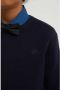 WE Fashion trui nachtblauw Jongens Katoen Ronde hals Effen 146 152 - Thumbnail 3