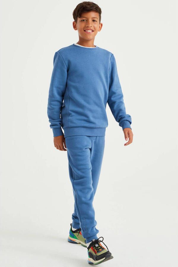 WE Fashion unisex joggingbroek blauw