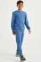 WE Fashion unisex joggingbroek blauw Katoen 110 - Thumbnail 3