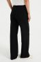 WE Fashion wide leg broek met textuur zwart - Thumbnail 2