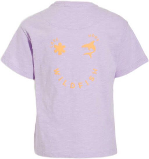 Wildfish T-shirt Meg van biologisch katoen paars