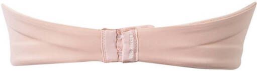 Wonderbra voorgevormde strapless push-up bh Ultimate Strapless Lace Bra beige