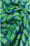 Ydence blousejurk Palmer met bladprint en plooien groen blauw - Thumbnail 6