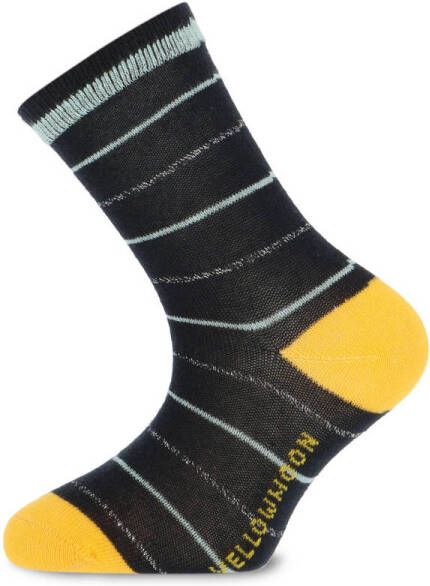 Yellow Moon sokken met print set van 2 zwart
