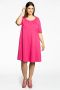 Yoek A-lijn jurk COTTON roze - Thumbnail 3