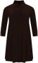 Yoek A-lijn jurk DOLCE bruin - Thumbnail 2