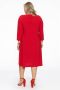 Yoek A-lijn jurk DOLCE van travelstof rood - Thumbnail 2