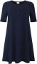 Yoek A-lijn jurk met biologisch katoen donkerblauw - Thumbnail 2