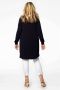 YOEK blouse van travelstof DOLCE met plooien donkerblauw - Thumbnail 2