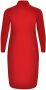 Yoek blousejurk van travelstof DOLCE rood - Thumbnail 2