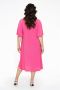 Yoek jurk met open detail van travelstof DOLCE roze - Thumbnail 3