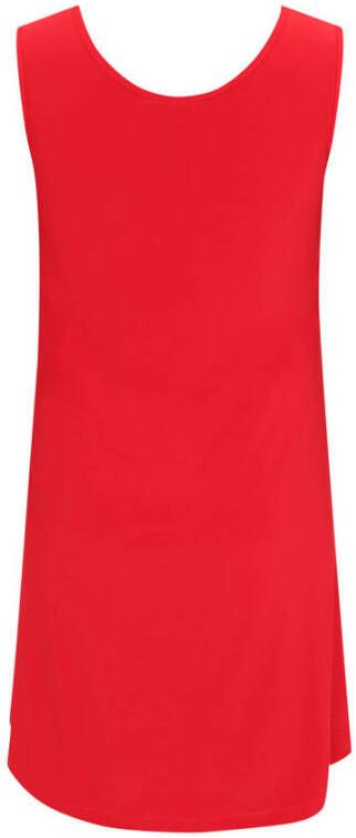 Yoek jurk van travelstof DOLCE rood - Foto 2