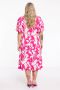Yoek Loretta's Favourites jurk van DOLCE travelstof roze wit - Thumbnail 2