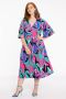 Yoek Loretta's Favourites midi-jurk turquoise roze blauw - Thumbnail 2