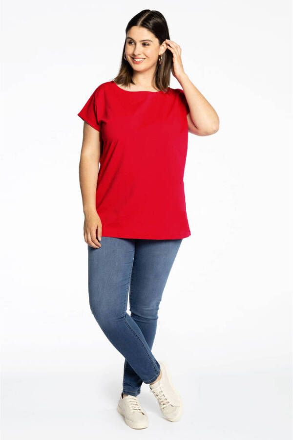 Yoek T-shirt COTTON rood - Foto 2