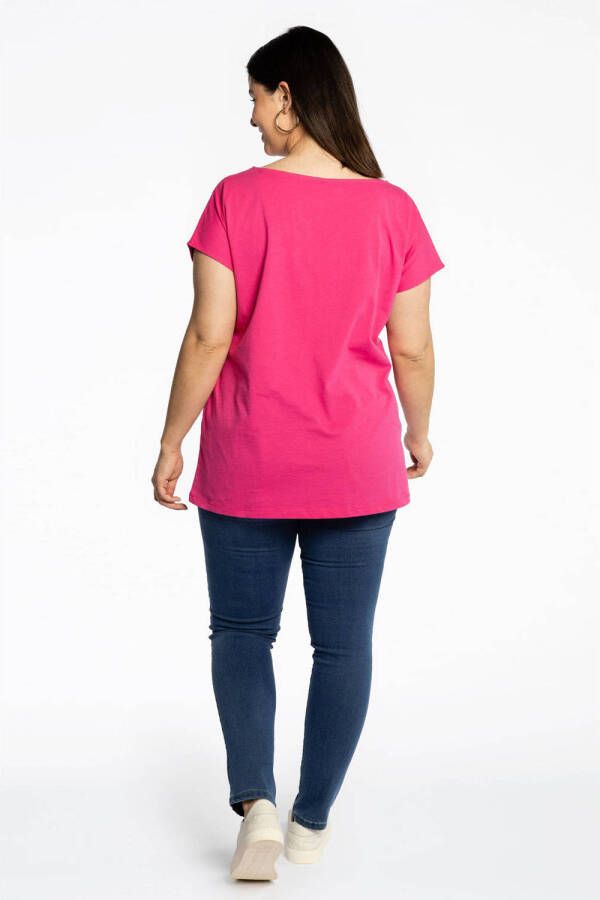 Yoek T-shirt COTTON roze - Foto 3