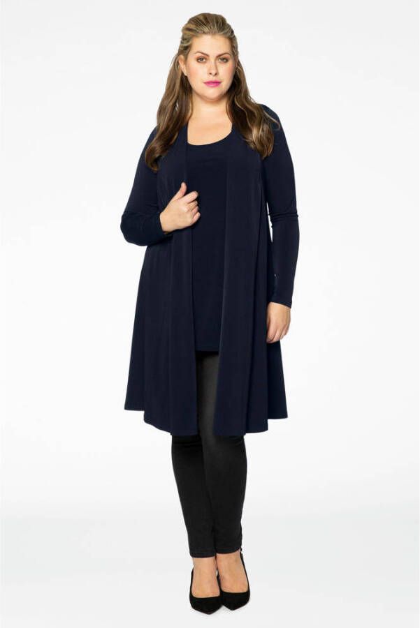 YOEK vest van travelstof DOLCE donkerblauw - Foto 2