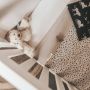 Your Wishes baby wiegdeken Cheetah 70x100 cm beige zwart Babydeken Panterprint - Thumbnail 2