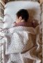 Yumi Baby wiegdeken 75x100 cm Fleur de Jardin Babydeken Roze All over print - Thumbnail 2