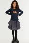 Zigga rok met panterprint blauw roestbruin Meisjes Polyester Panterprint 140 - Thumbnail 3