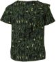Zigga top met all over print en volant donkergroen zwart geel Meisjes Viscose Ronde hals 110 116 - Thumbnail 2