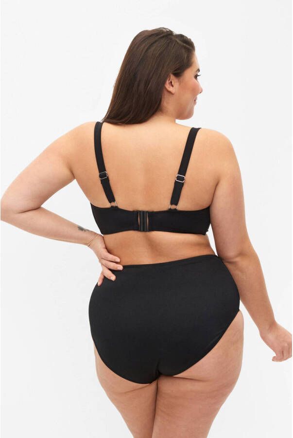 Zizzi high waist bikinibroekje SENYA zwart - Foto 3